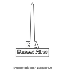 obelisk buenos aires Vektorillustration Symbol