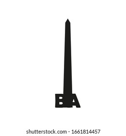 obelisk buenos aires Vektorillustration Symbol