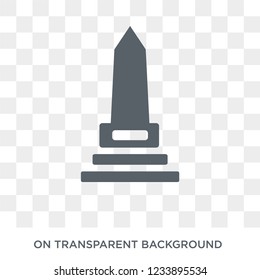 Obelisk icon. Trendy flat vector Obelisk icon on transparent background from United States of America collection. 