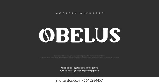 Obelus modern stylish small alphabet letter logo design