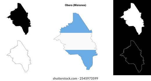 Mapa do departamento de Obera (Misiones)