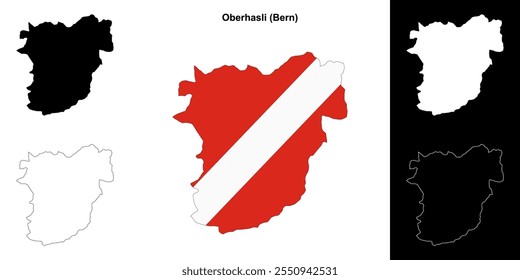 Oberhasli leeres Gliederungskartenset