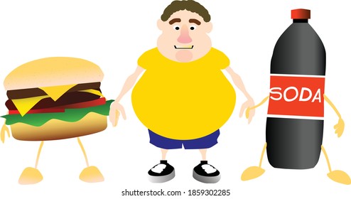 obesity due to fast food and lack of activity