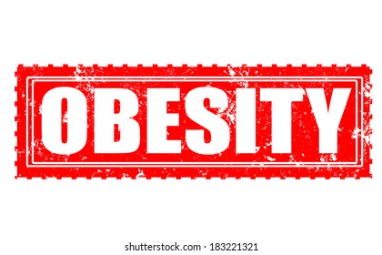 Obesity Grunge Stamp On Vector Illustration Stock Vector (Royalty Free ...