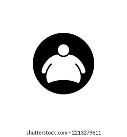 plantillas de diseño de vectores de iconos de obesidad 