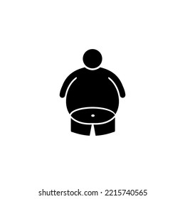plantillas de diseño de vectores de iconos de obesidad 