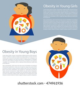 1,046 Childhood obesity illustration Images, Stock Photos & Vectors ...