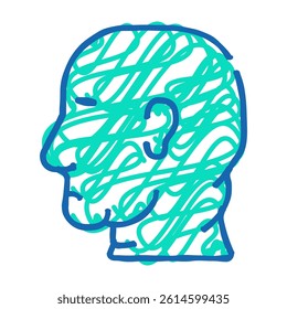 obesity problem doodle icon sketch vector. obesity problem sign. isolated symbol illustration