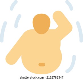 obesity Vector illustration on a transparent background. Premium quality symbols. Line Color vector icons for concept and graphic design.