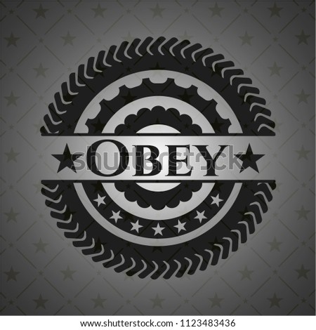 Obey black emblem. Vintage.