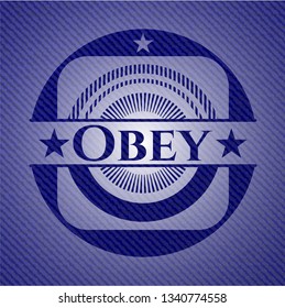 Obey jean background