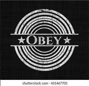 Obey on blackboard