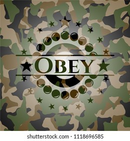 Obey on camo texture