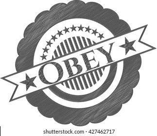 Obey pencil draw