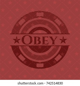 Obey red emblem