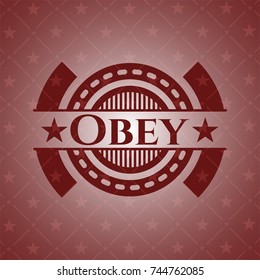 Obey red emblem