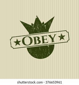 Obey rubber texture