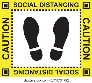 To obey the rules of social distance to prevent the spread of the coronavirus. new coronavirus concept, social distance concept label, banner, flat vector.