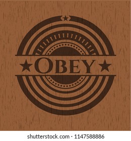 Obey wood signboards