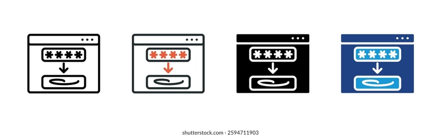 Obfuscation Icon Element For Design