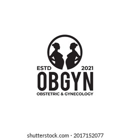 Obgyn Clinic Logo Design Vector Template