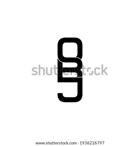 obj letter original monogram logo design