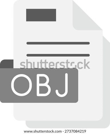 Obj Line vector Icon Design