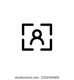 objeck focus vector illustration. icon linear design 