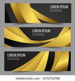 object Abstract waves vector in gold colors. Abstract swoosh texture. banner background for web design. Abstract swoosh wave texture background web design abstract card swoosh banners for business 