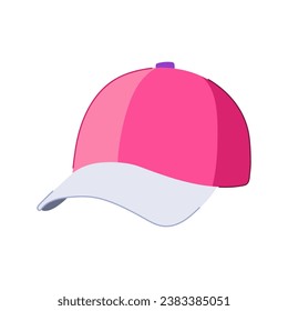 object baseball cap cartoon. visor fashion, clothing empty, accessory mockup object baseball cap sign. isolated symbol vector illustration