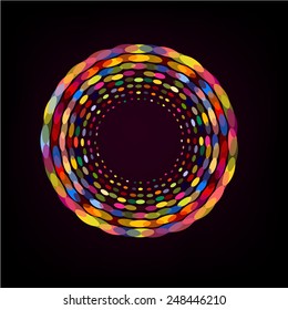 object circle circles. Vector