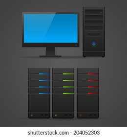 Object computer monitor server