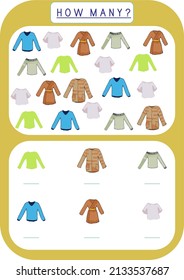 Object counting and writing exercises