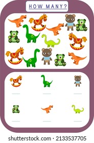 Object counting and writing exercises