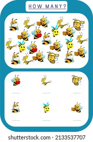 Object counting and writing exercises