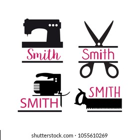Object craft silhouette services logo design element