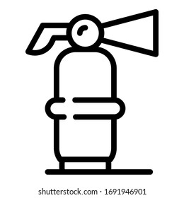 Object fire extinguisher icon. Outline object fire extinguisher vector icon for web design isolated on white background