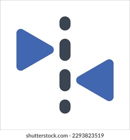 Object flip icon, Vector Graphics