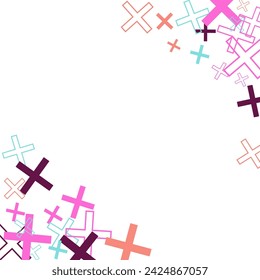 Object fountain organized from random sparcle star pictographs as fireworks.  Light Pink, Yellow vector texture with beautiful stars.