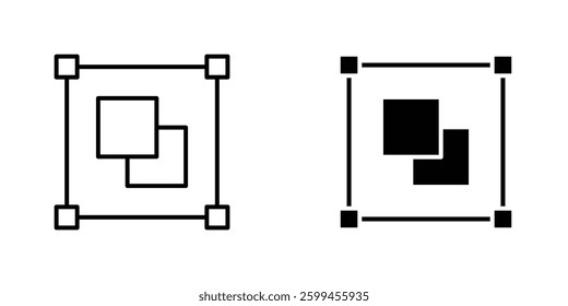 Object group flat simple vector icons illustration set.