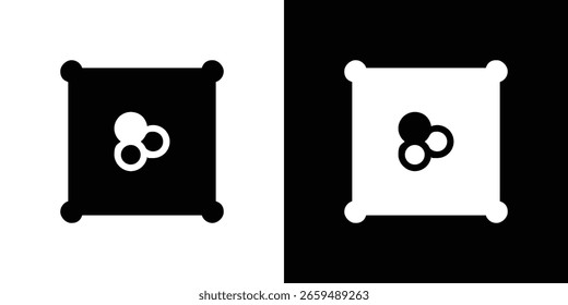 Object group icon black silhouette for web, and mobile app