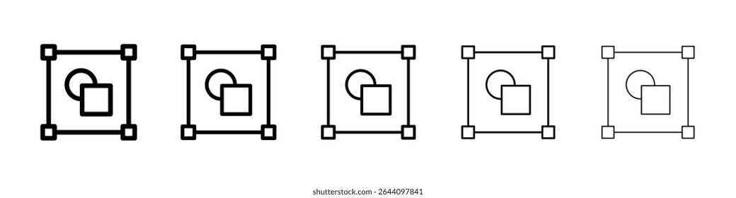 Object group icon concept. graphic design, logo, Web, UI.