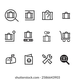 OBJECT Icon design. Shopping icon silhouette vector with white background illustrator Design.
