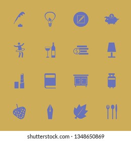 object icon set with book, bulb leaf and leaf vector illustration