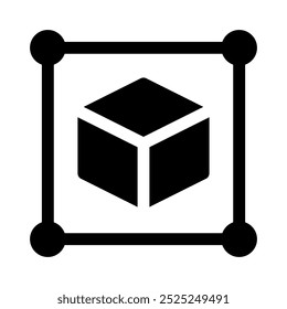 icono de objeto con glifo de estilo