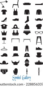 Object Icons and Symbols Vector Illustration