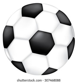 Object Illustration Sporting Goods Soccer Ball. Ideal For Catalogs, Informative And Sporting Catalogs