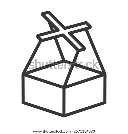 Object Manipulation Icon Vector Illustration Outline