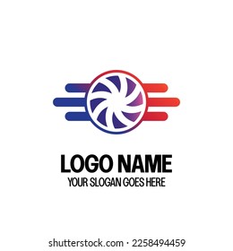 Logotipo de objeto minimalista con color de degradado. Logotipo moderno y estilista para la empresa
