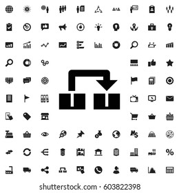 Object move icon illustration isolated vector sign symbol. marketing icons vector set.